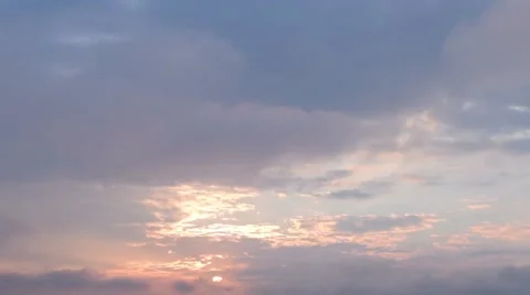 Epic clouds at dawn. Time lapse Stock Footage 67880450
