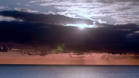 Epic clouds over the Ocean. Stock Footage 151338911
