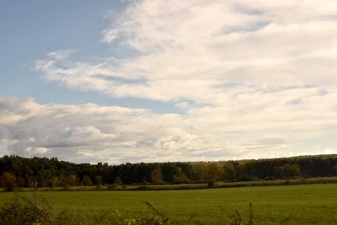 Epic Clouds at the Top of the HIl Stock Photos