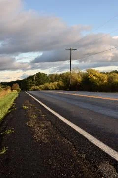Epic Clouds at the Top of the HIl Stock Photos