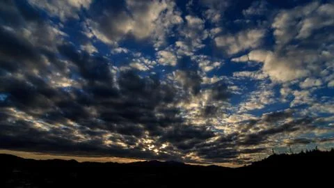 Epic cloudscape over the horizon Stock Photos