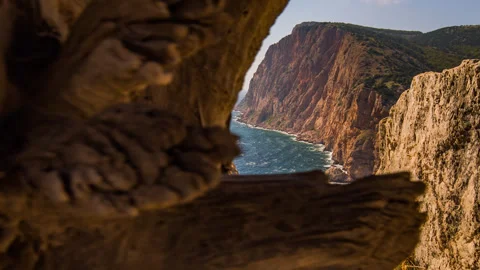 Epic coastal dolly view Video stock 96213948