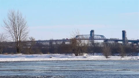 Epic Cold Waves During Winter Passing Through Montreal, Canada Stock Footage 88255867