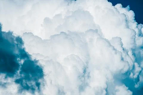 Epic cumulus clouds in the sky. Background of clouds Stock Photos