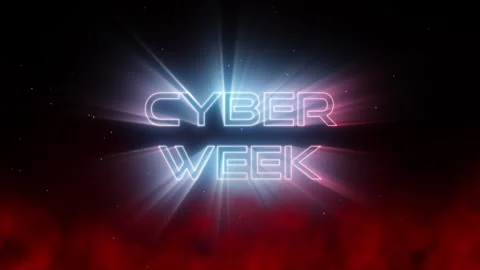 Epic Cyber Week animation for mega sales and epic Cyber Deals on black friday Stock Footage 282711360