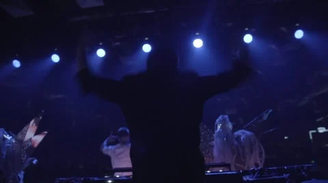 Epic dj the crowd explodes Stock Footage 61850732