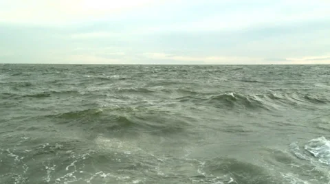 Epic dramatic and atmospheric wild sea storm in 1080p Stock Footage 36469342