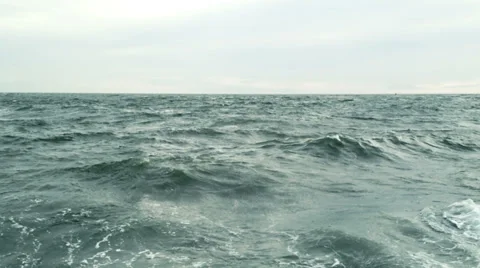 Epic dramatic and atmospheric wild sea storm in 1080p Stock Footage 36469393