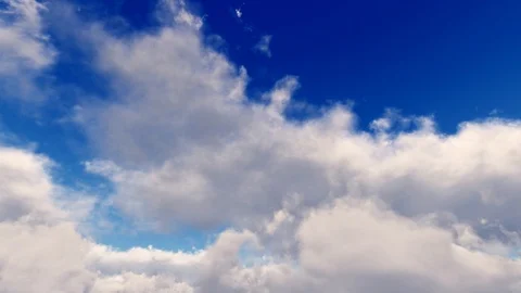 Epic dramatic cinematic blue sky white storm clouds time lapse seamless loop 스톡 동영상 93451287