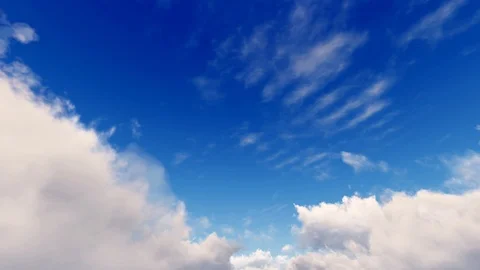 Epic dramatic cinematic blue sky white storm clouds time lapse seamless loop 스톡 동영상 93451379