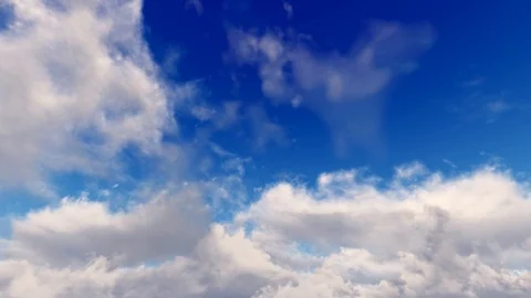 Epic dramatic cinematic blue sky white storm clouds time lapse seamless loop 스톡 동영상 93454089