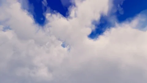 Epic dramatic cinematic blue sky white storm clouds time lapse seamless loop 스톡 동영상 93454333