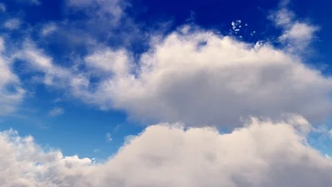 Epic dramatic cinematic blue sky white storm clouds time lapse seamless loop 스톡 동영상 93456742