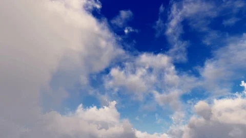 Epic dramatic cinematic blue sky white storm clouds time lapse seamless loop 스톡 동영상 93457122