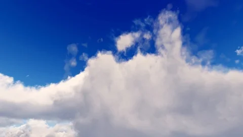 Epic dramatic cinematic blue sky white storm clouds time lapse seamless loop 스톡 동영상 93461732