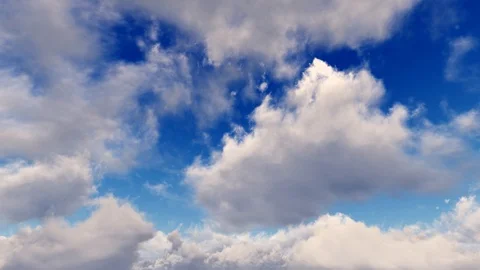 Epic dramatic cinematic blue sky white storm clouds time lapse seamless loop 스톡 동영상 93463366