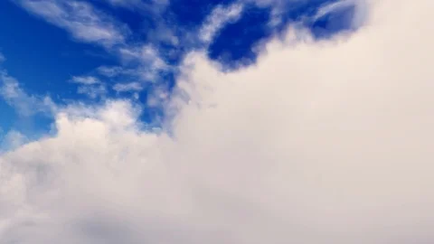 Epic dramatic cinematic blue sky white storm clouds time lapse seamless loop 스톡 동영상 93463819