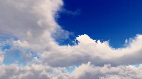 Epic dramatic cinematic blue sky white storm clouds time lapse seamless loop 스톡 동영상 93464903