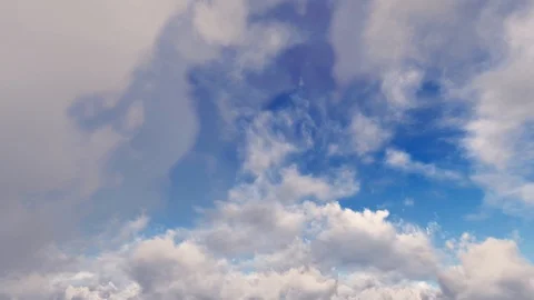 Epic dramatic cinematic blue sky white storm clouds time lapse seamless loop 스톡 동영상 93464979