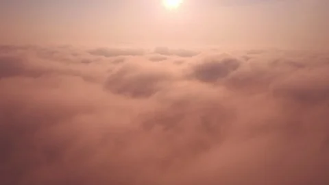Epic drone aerial above clouds. Shot is made by a qualified drone pilot Stock Footage 95301027