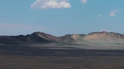 Epic Drone Establishing Shot Barren Colorful Badlands Valley Video stock 336941997