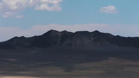 Epic Drone Establishing Shot Barren Colorful Badlands Valley Video stock 336941998