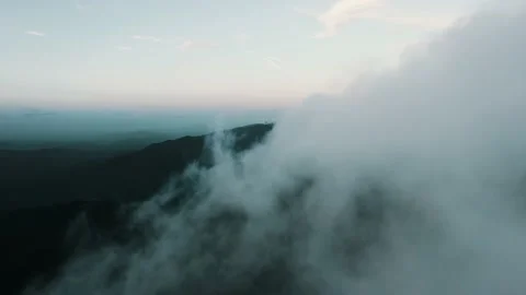 Epic Drone Flight Over Clouds In Costa Rica Stock Footage 171901484