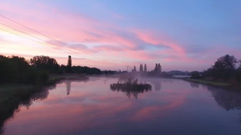 Epic Drone Sunrise-23052017 Stock Footage 86178224