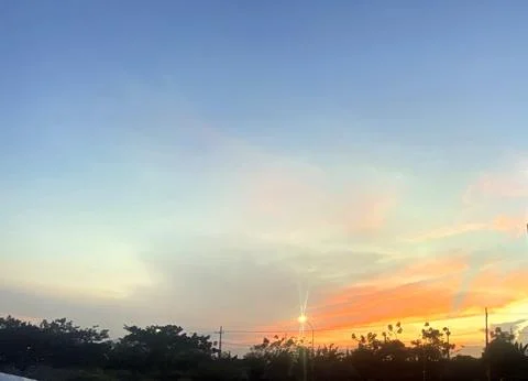 Epic Dusk Sky Vibrant Gradient Colors Background Texture Stock Photos