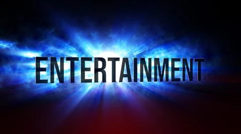 Epic Entertainment Text Effect Misty Red Blue Shine 3D Backlight Rays And Shadow 스톡 일러스트