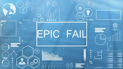 Epic Fail, Animated Typography Stock Footage 133223652
