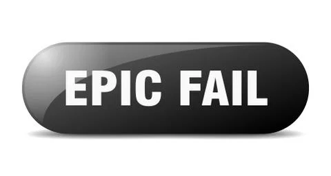 Epic fail button. epic fail sign. key. push button. Stock Illustration