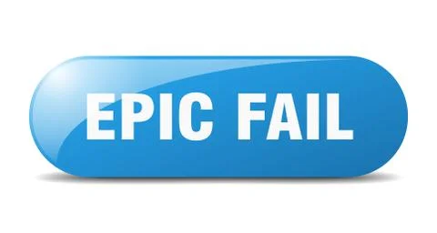 Epic fail button. epic fail sign. key. push button. Stock Illustration