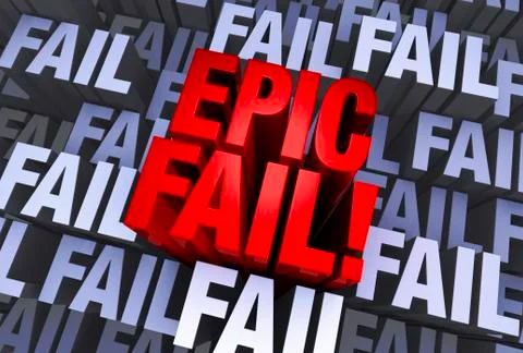 An epic fail Stock Illustration