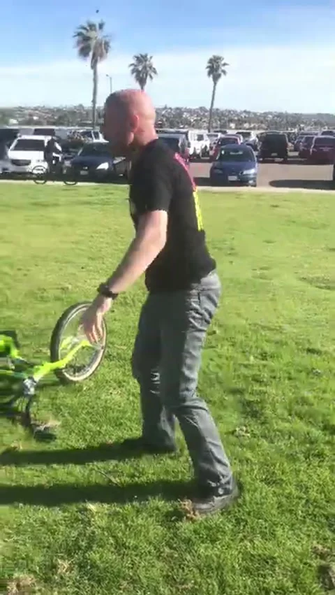 Epic Fail - over the bars again oops! Stock Footage 272978907