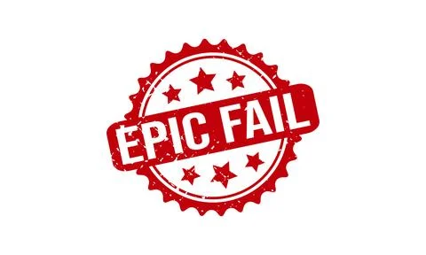 Epic Fail Rubber Stamp. Epic Fail Rubber Grunge Stamp Seal Vector Illustratio Stock Illustration
