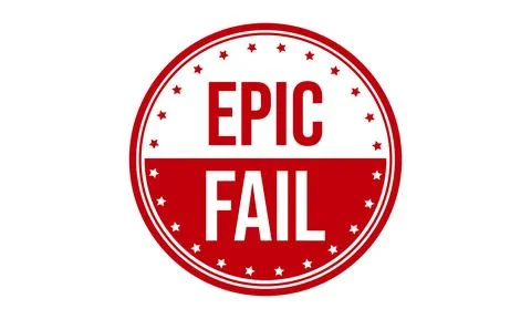 Epic Fail Rubber Stamp. Epic Fail Rubber Grunge Stamp Seal Vector Illustratio Stock Illustration