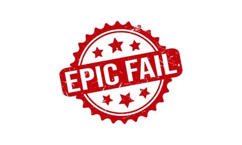 Epic Fail Rubber Stamp. Epic Fail Rubber Grunge Stamp Seal Vector Illustratio Stock Illustration