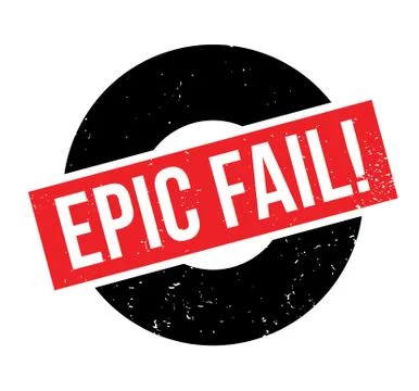 Epic Fail rubber stamp Stock Illustration