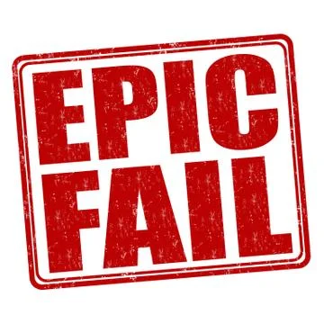 Epic fail stamp Stock Illustration