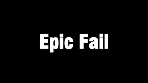 Epic Fail text graphic on black background for social media content and 스톡 동영상 344928003