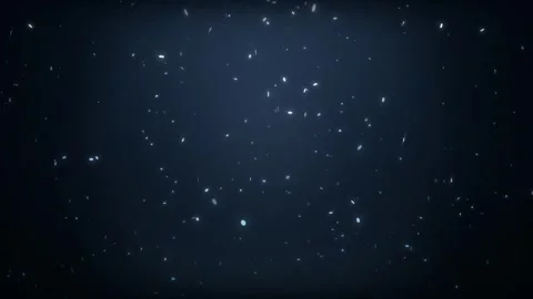 Epic Falling Snow and Glowing Particles Dark Background Seamless Loop Stock Footage 340621041