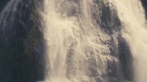 Epic Falls Creek Falls Waterfall Oregon Washington Columbia River Gorge Stock Footage 280701845