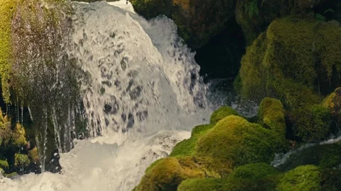 Epic Falls Creek Falls Waterfall Oregon Washington Columbia River Gorge Video stock 280702014