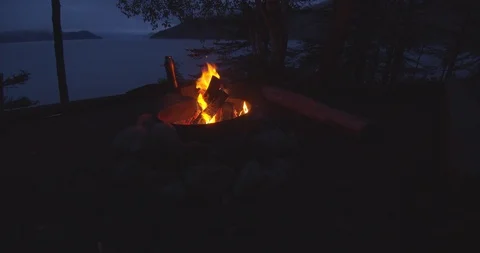 Epic fire camp  Stock Footage 116770502