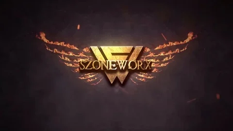 EPIC FIRE GOLDEN LOGO INTRO Stock After Effects