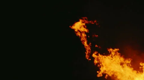 Epic flames in slow motion Stock Footage 59796262