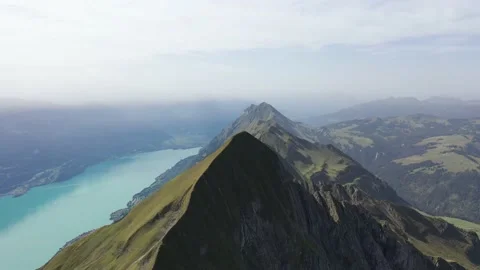 Epic flight around a peak called Augstmatthorn in beautiful Switzerland. Stock Footage 172549484