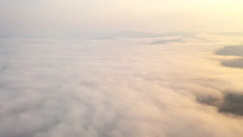 Epic Flight Over Clouds in Mountains. Inspiring Aerial Landscape. Stock Footage 205020666