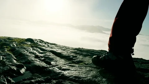 Epic foot close up Stock Footage 99539920